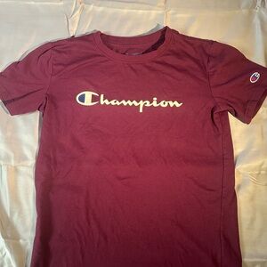 Champion Kids Short Sleeve Tee - Maroon and Yellow